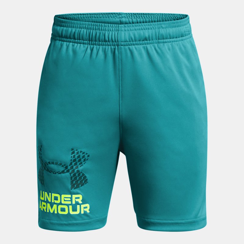 Boys'  Under Armour  Tech™ Logo Shorts Circuit Teal / Hydro Teal YXS (48 - 50 in)